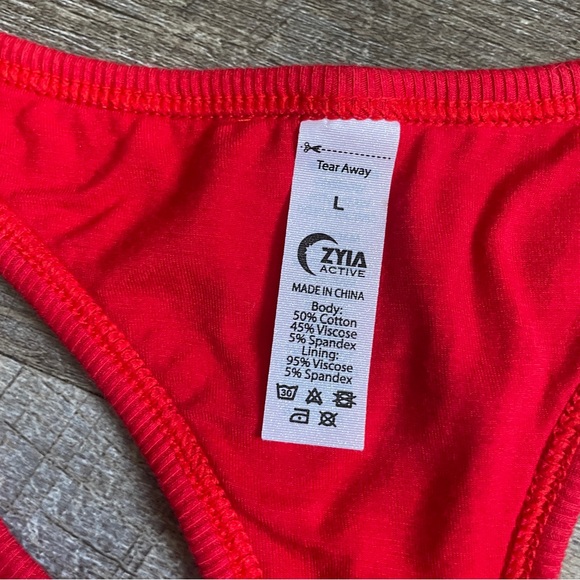 ZYIA Red Sports Bra size Large - Picture 2 of 5